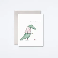 Alligator Hard Day Card