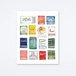 Atlanta Collage Art Print