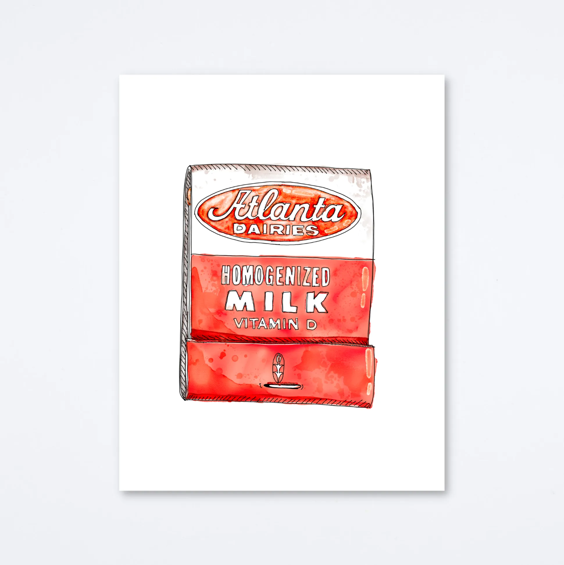 Atlanta Dairies Art Print