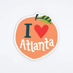 Atlanta Peach Sticker