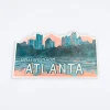 Atlanta Skyline Die Cut Postcard