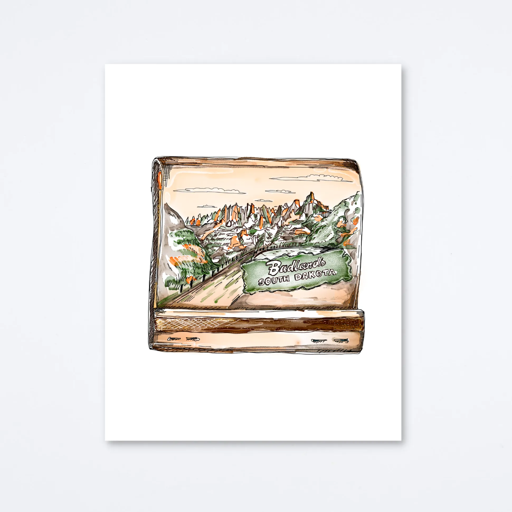 Badlands Art Print