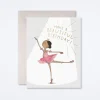 Ballerina Birthday Card