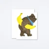 Bananas For You Bear Card