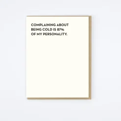 Being Cold Card