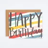 Birthday Stripes Card