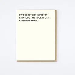 Bucket List Card