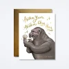 Chin Hair Birthday Card