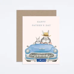 Dad Blue Car Card
