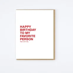 Favorite Person Card