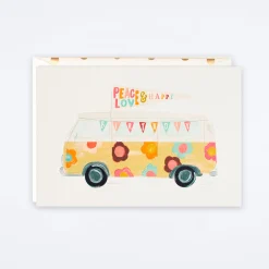Flower Bus Birthday Card