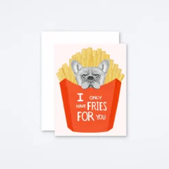 Frenchie Fries Card