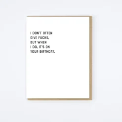 Give Fucks Card