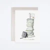 Grad Book Stack Card