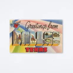 Greetings From Dallas Heart Postcard