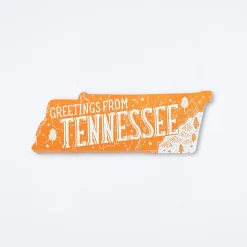 Greetings From Tennessee Die Cut Postcard