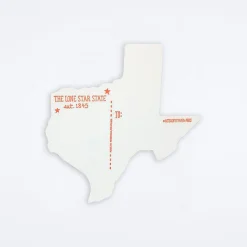 Greetings from Texas Die Cut Postcard