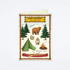 Happy Birthday Camping Card
