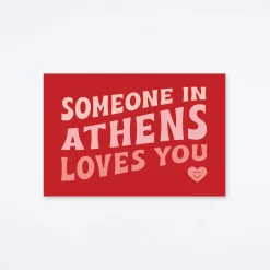 Loves You Athens Postcard