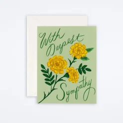 Marigold Sympathy Card