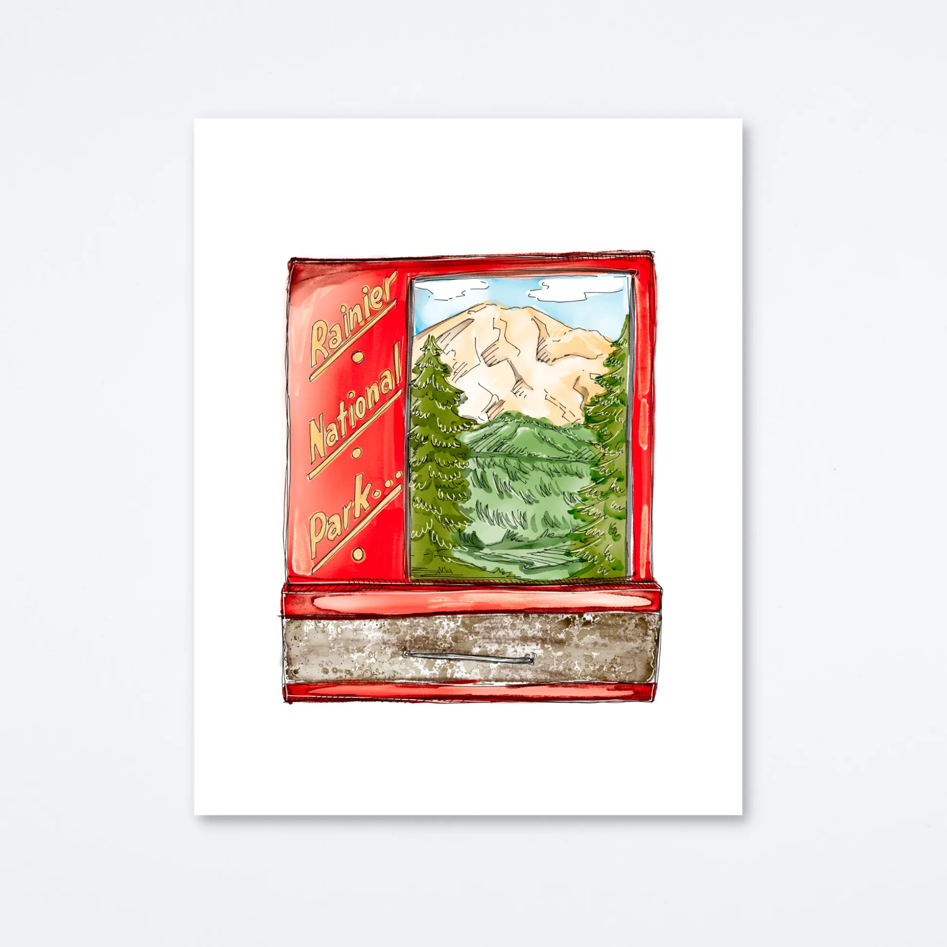 Mount Rainier Art Print