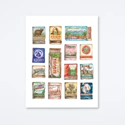 National Parks Collage Art Print