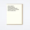 Not Talking Card