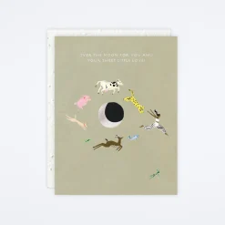 Over The Moon Card
