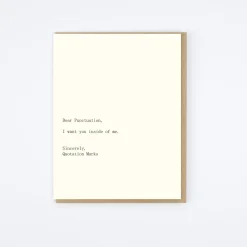 Punctuate/Quotation Card