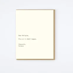 Religion/Science Card