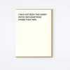 Sorry Card