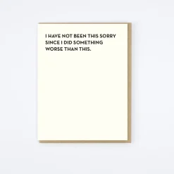 Sorry Card