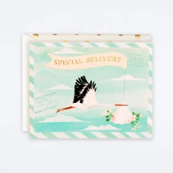 Special Delivery Baby Stork Card