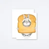 Toast Bunny Birthday Card