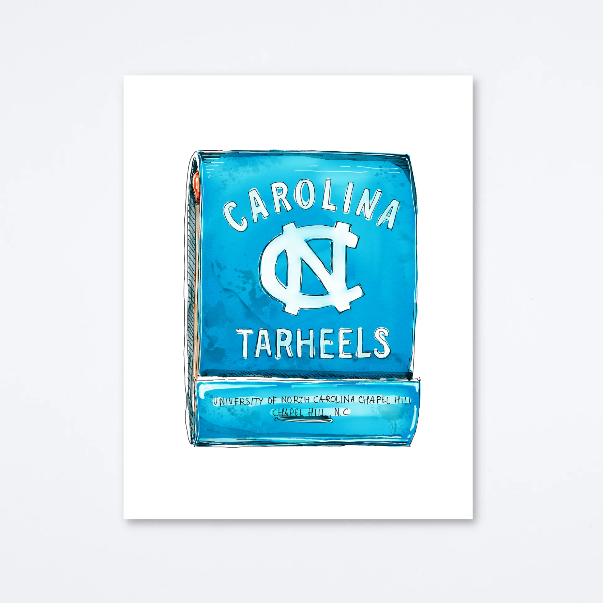UNC Tar Heels Art Print