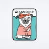 We Can Do It Pug Sticker