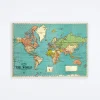 World Map 4 Wrap