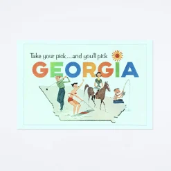 You'll Pick Georgia Postcard
