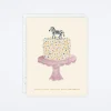 Zebra Cake Card